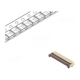 Connector: FFC/FPC | horizontal | PIN: 30 | bottom contacts,ZIF | SMT