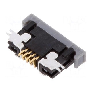 Connector: FFC/FPC | horizontal | PIN: 4 | top contacts,ZIF | SMT | SFV