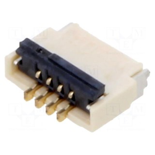 Connector: FFC/FPC | horizontal | PIN: 4 | ZIF | SMT | 30V | 0.4A | -25÷85°C