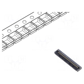 Connector: FFC/FPC | horizontal | PIN: 55 | bottom contacts,ZIF | SMT