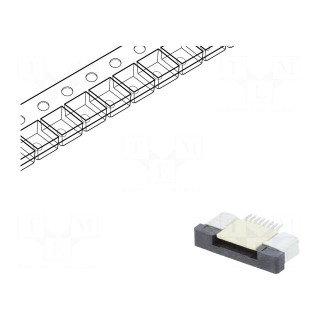 Connector: FFC (FPC) | horizontal | PIN: 8 | ZIF | SMT | 500mA | tinned