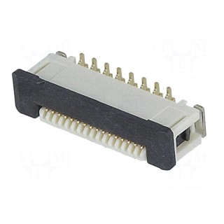 Connector: FFC (FPC) | vertical | PIN: 16 | ZIF | SMT | 0.5A | 0.5mm
