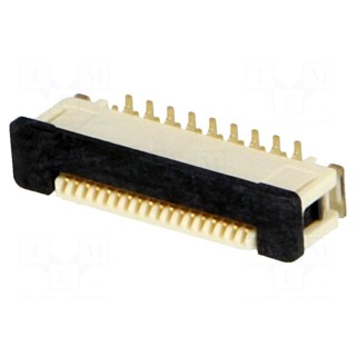 Connector: FFC (FPC) | vertical | PIN: 18 | ZIF,inverse | SMT | 0.5A