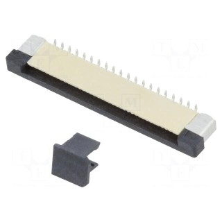 Connector: FFC (FPC) | vertical | PIN: 40 | ZIF | SMT | 500mA | tinned