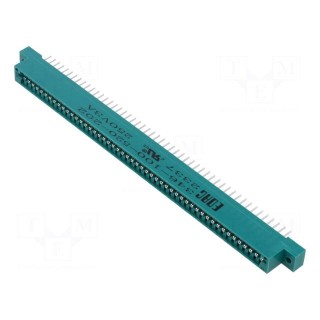 Card edge | PIN: 100 | soldering | for panel mounting,on PCBs | 346