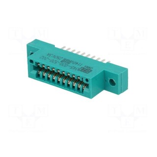 Card edge | PIN: 20 | soldered | on PCBs | gold-plated | 2.54mm