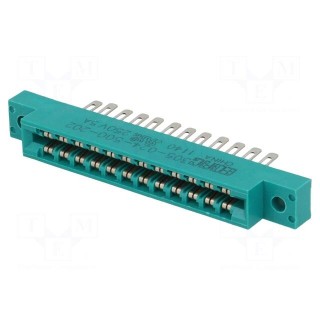 Card edge | PIN: 24 | soldered | for panel mounting,for cable