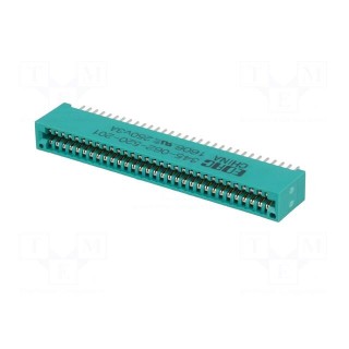 Card edge | PIN: 62 | soldered | on PCBs | gold-plated | 2.54mm
