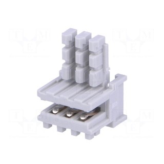 Plug | card edge | PIN: 3 | IDC | for cable | 2.5mm | 0.22mm2 | Layout: 1x3