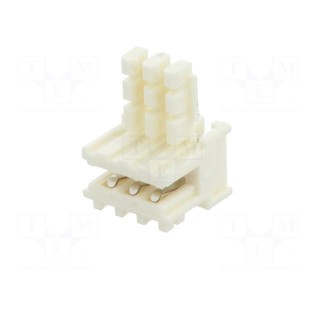 Plug | card edge | PIN: 3 | IDC | for cable | 2.5mm | 0.35mm2 | Layout: 1x3
