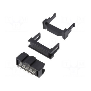 Plug | IDC | female | PIN: 10 | IDC | for ribbon cable | 1.27mm