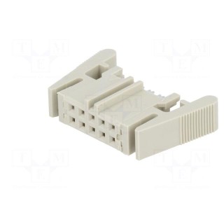 Plug | IDC | female | PIN: 10 | straight | IDC | for ribbon cable | 1.27mm