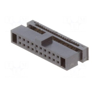 Plug | IDC | female | PIN: 20 | IDC | for ribbon cable | 0.635mm