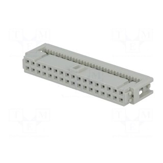 Plug | IDC | female | PIN: 34 | for ribbon cable | 1.27mm | Layout: 2x17
