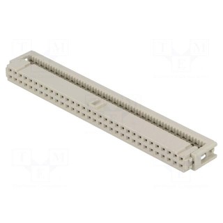 Plug | IDC | female | PIN: 64 | for ribbon cable | 1.27mm | Layout: 2x32