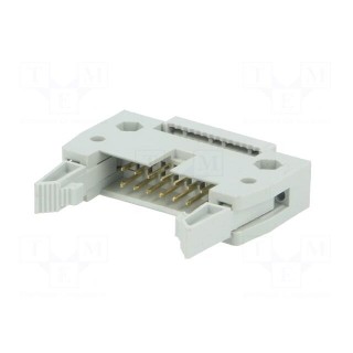 Plug | IDC | male | PIN: 14 | IDC | for ribbon cable | 1.27mm | gold-plated