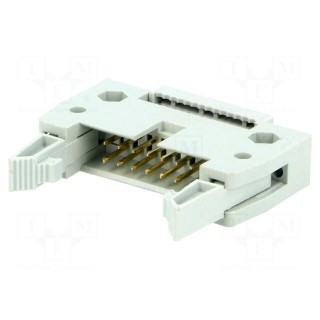 Plug | IDC | male | PIN: 14 | IDC | for ribbon cable | 1.27mm | gold-plated