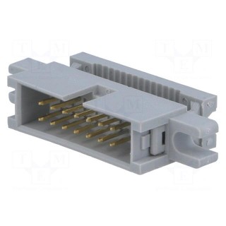 Plug | IDC | male | PIN: 14 | with holder | IDC | for ribbon cable | 1.27mm