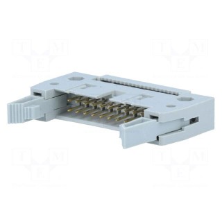 Plug | IDC | male | PIN: 20 | with ejector | IDC | for ribbon cable | 3A