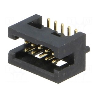 Socket | IDC | male | PIN: 10 | straight | SMT | gold flash | 1.27mm