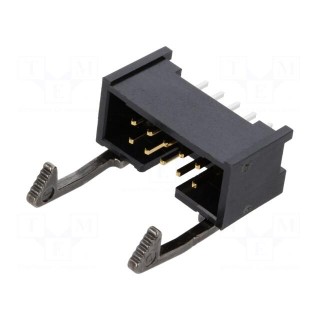 Socket | IDC | male | PIN: 10 | straight | snapped-in | THT | gold-plated