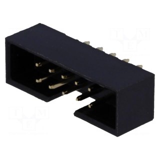 Socket | IDC | male | PIN: 10 | straight | THT | gold-plated | 2mm