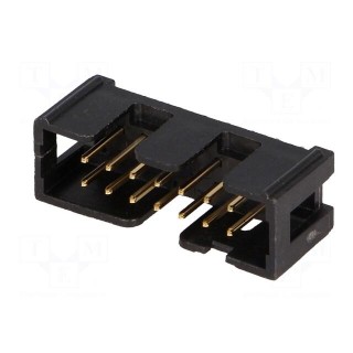 Socket | IDC | male | PIN: 14 | straight | THT | on PCBs | gold-plated | 2A