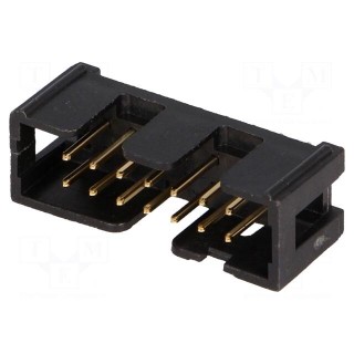 Socket | IDC | male | PIN: 14 | straight | THT | on PCBs | gold-plated | 2A