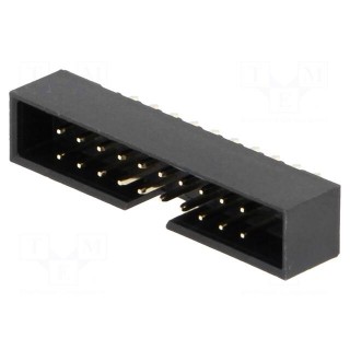Socket | IDC | male | PIN: 20 | straight | THT | gold-plated | 2mm