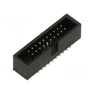 Socket | IDC | male | PIN: 20 | vertical | SMT | 1.27mm | Layout: 2x10