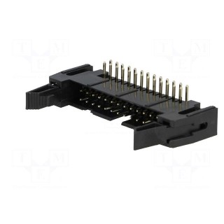 Socket | IDC | male | PIN: 26 | angled 90° | THT | gold-plated | 2.54mm