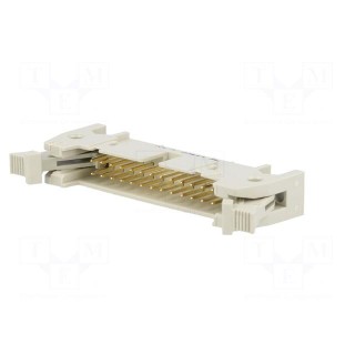 Socket | IDC | male | PIN: 26 | straight | with short latch | THT | 2.54mm