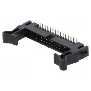 Socket | IDC | male | PIN: 30 | straight | with ejector | SMT | 2mm