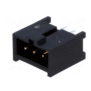 Socket | IDC | male | PIN: 3 | straight | THT | gold-plated | 2.54mm