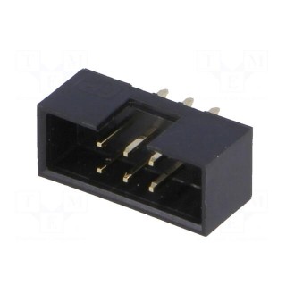 Socket | IDC | male | PIN: 6 | straight | THT | gold-plated | 2mm