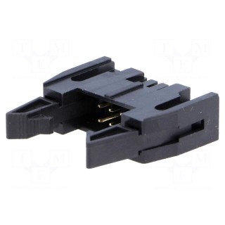 Socket | IDC | male | PIN: 6 | straight | with ejector | THT | 2.54mm