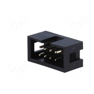 Socket | IDC | male | PIN: 8 | straight | THT | gold-plated | 2.54mm