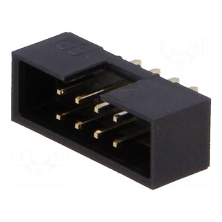 Socket | IDC | male | PIN: 8 | straight | THT | gold-plated | 2mm
