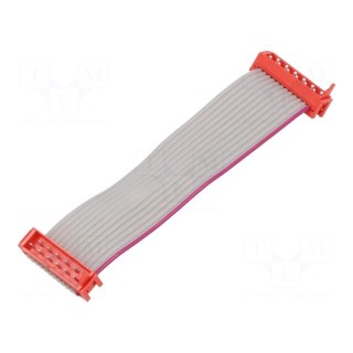 Ribbon cable with connectors | Cable ph: 1.27mm | Len: 75mm | PIN: 12
