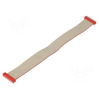 Cable: ribbon cable with connectors | PIN: 16 | THT | on PCBs | plug
