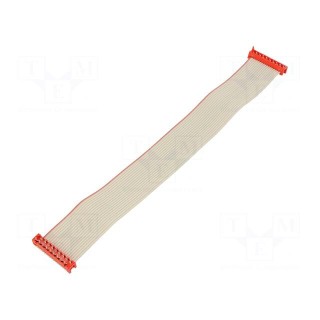 Cable: ribbon cable with connectors | PIN: 18 | THT | on PCBs | plug