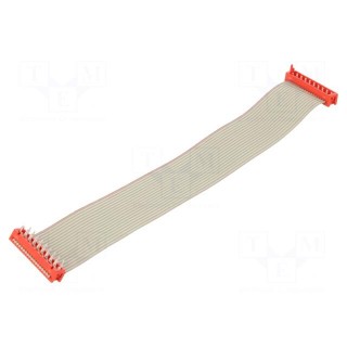 Cable: ribbon cable with connectors | PIN: 18 | THT | on PCBs | plug