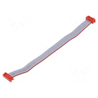 Ribbon cable with connectors | Cable ph: 1.27mm | Len: 0.15m | PIN: 8