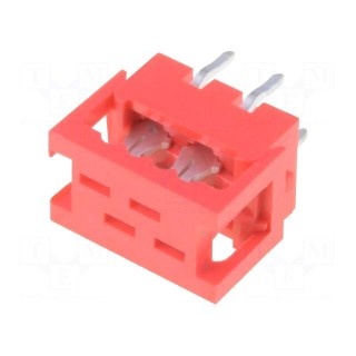 Wire-board | adapter | PIN: 4 | IDC,THT | on PCBs,for ribbon cable
