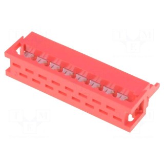 Wire-board | plug | male | PIN: 16 | IDC | for ribbon cable | 1.5A | 30mΩ