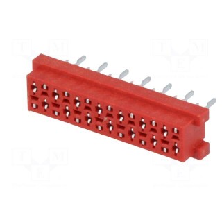 Wire-board | socket | female | PIN: 14 | THT | on PCBs | 30V | 1A | -40÷105°C