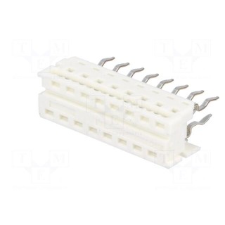 Adapter | wire-board | PIN: 16 | 1.27mm | IDC,THT | for ribbon cable