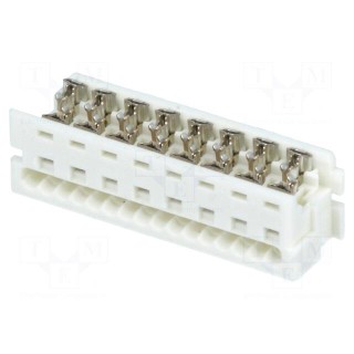 Plug | wire-board | female | PIN: 16 | 1.27mm | IDC | for ribbon cable