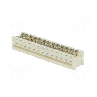 Plug | wire-board | female | PIN: 26 | 1.27mm | IDC | for ribbon cable