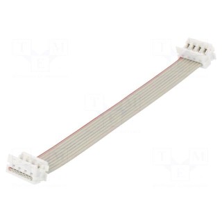Ribbon cable with connectors | Contacts ph: 1.27mm | Len: 0.1m